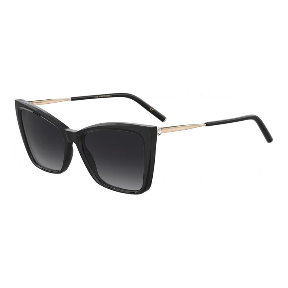 NEW Carolina Herrera HER 0180/S 02M29O Black/Gold Sunglasses authentic